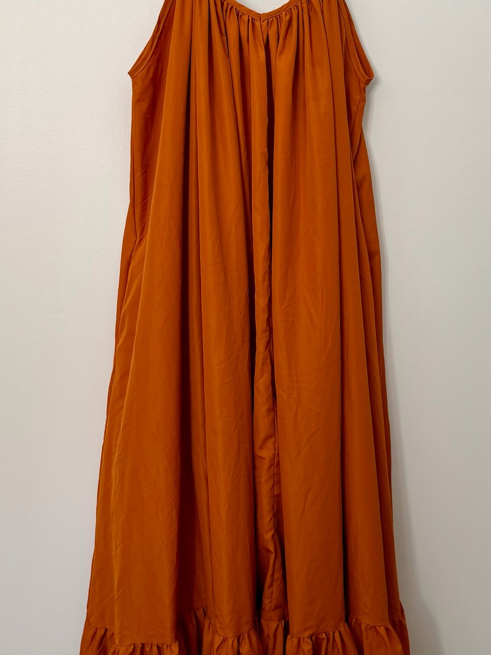 FANCY DREAM OS Ruffled Hem Dress